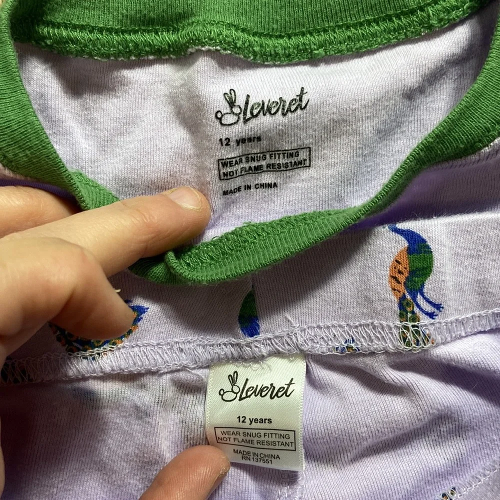 Leveret Matching Pajama Set for Girls and 18